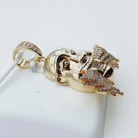 "14K Gold Plated Cubic Zircon Pendant, INUS1BR067 - Picture 8 of 9